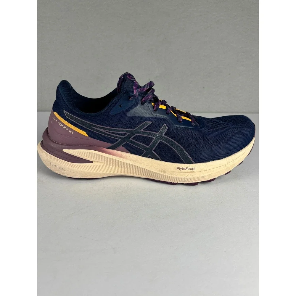 ASICS GT-1000 13 Running Shoes PureGEL FlyteFoam Size 9 Midnight Lilac 1012B747
